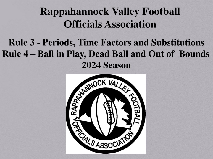 rappahannock valley football officials association