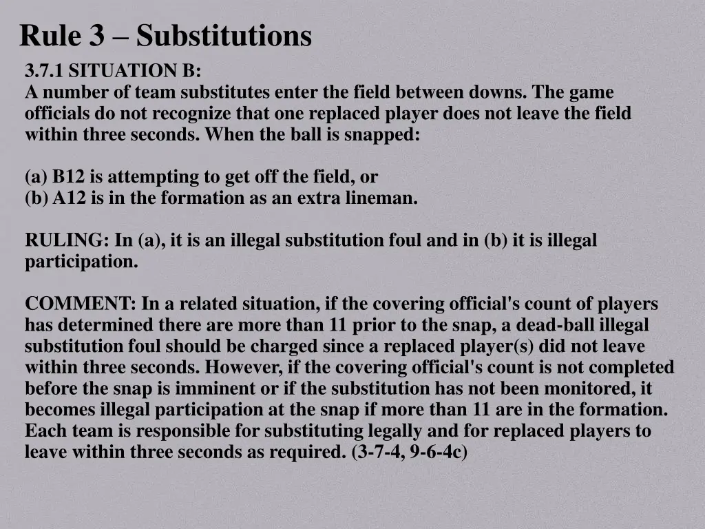 rule 3 substitutions 3 7 1 situation b a number