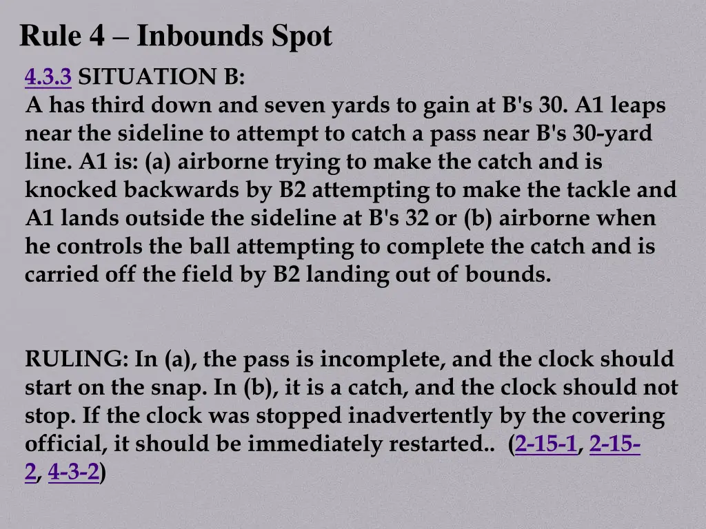 rule 4 inbounds spot 4 3 3 situation 1