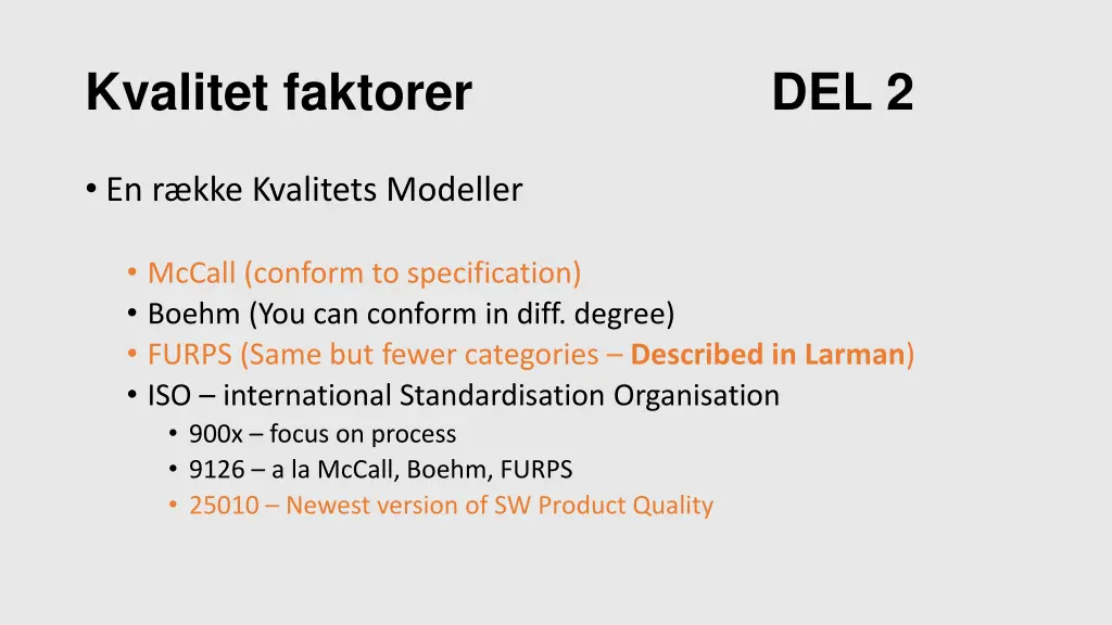 kvalitet faktorer 1