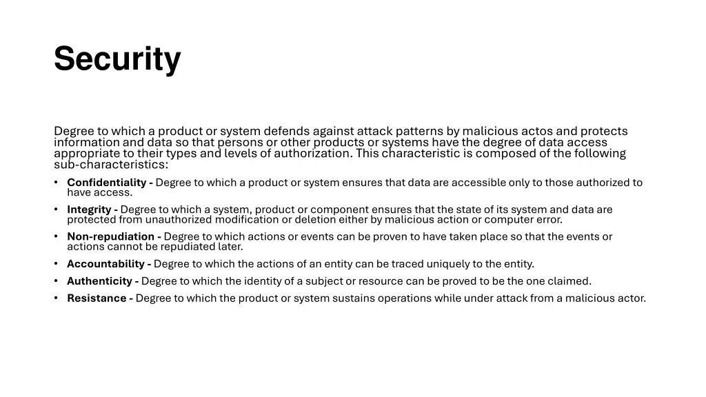 security