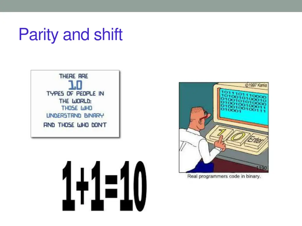 parity and shift