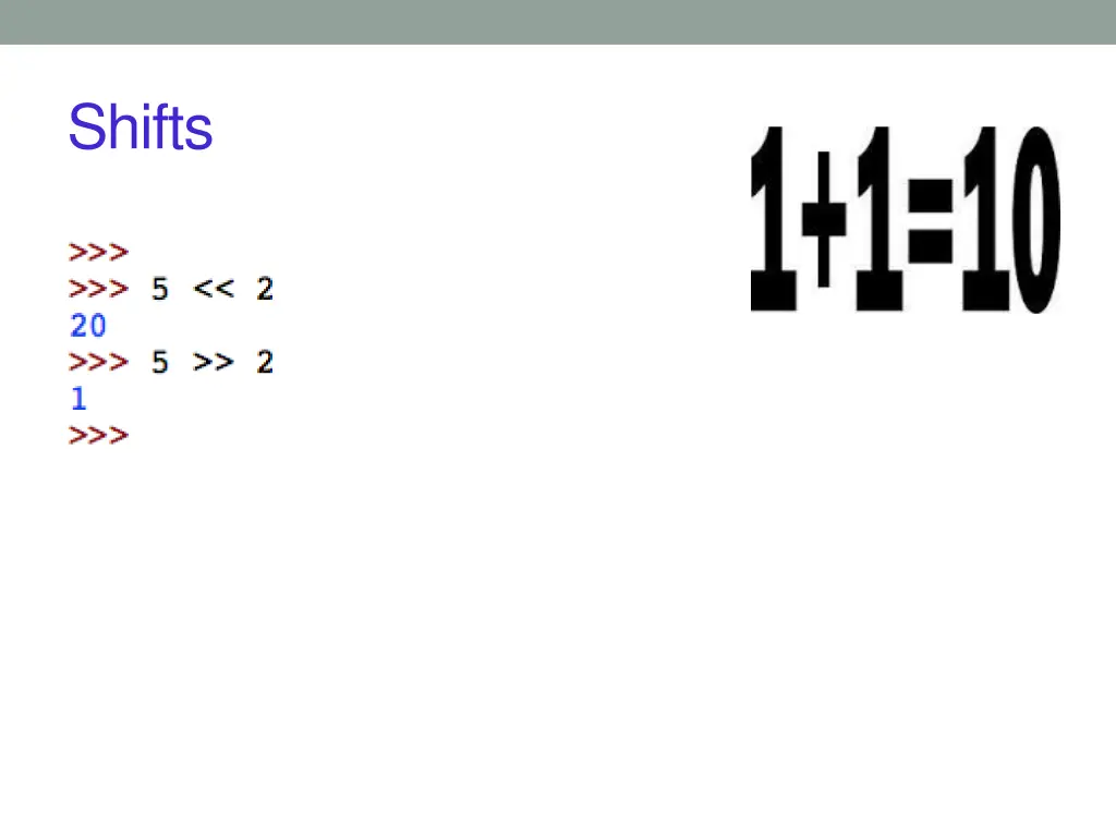 shifts