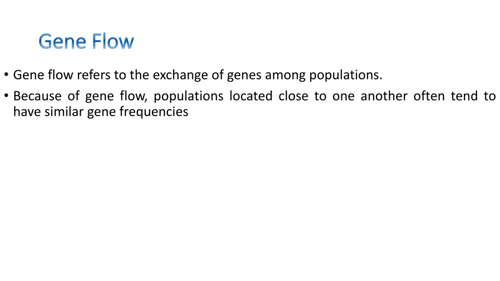 gene gene flow