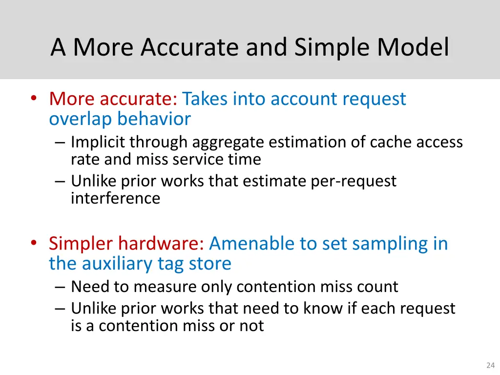 a more accurate and simple model