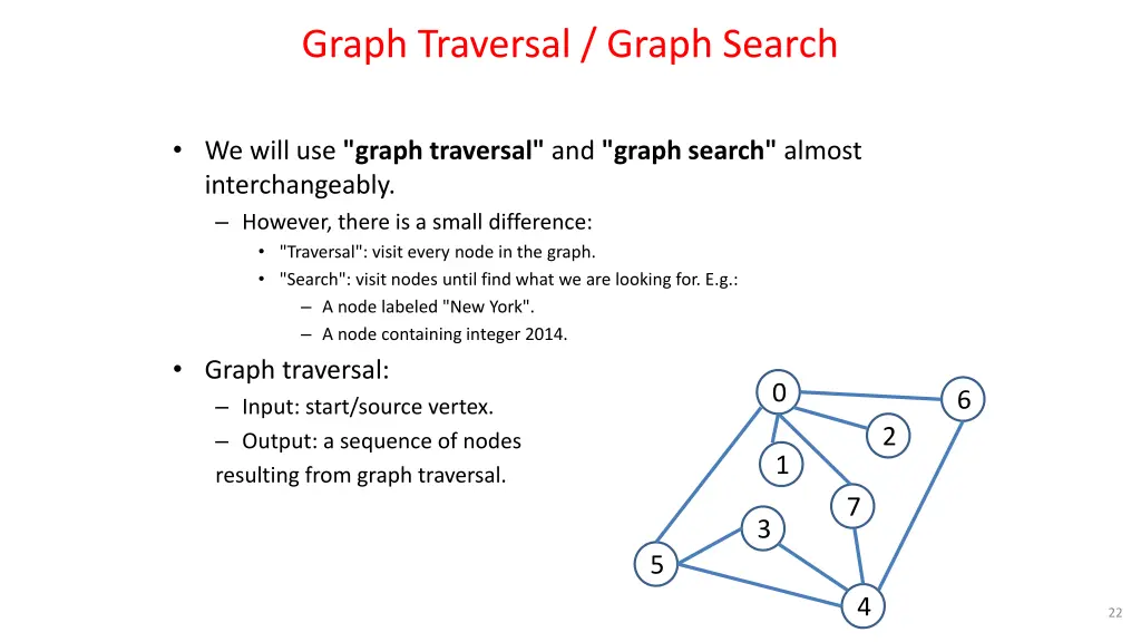 graph traversal graph search