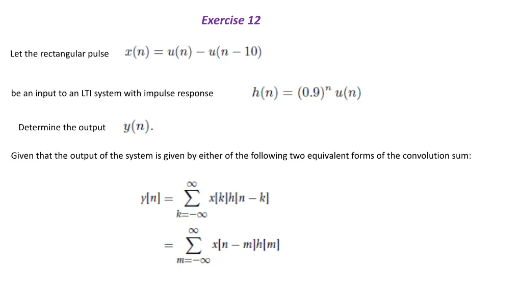 exercise 12