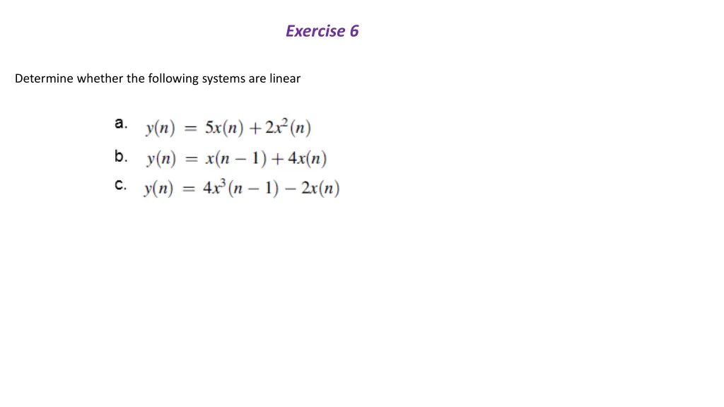 exercise 6