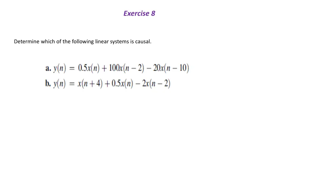 exercise 8