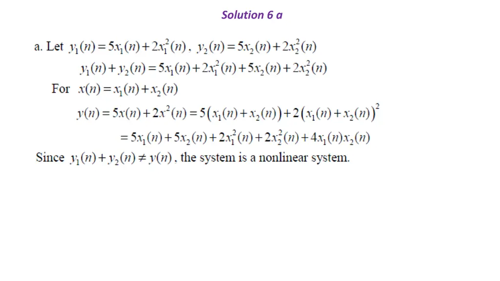 solution 6 a