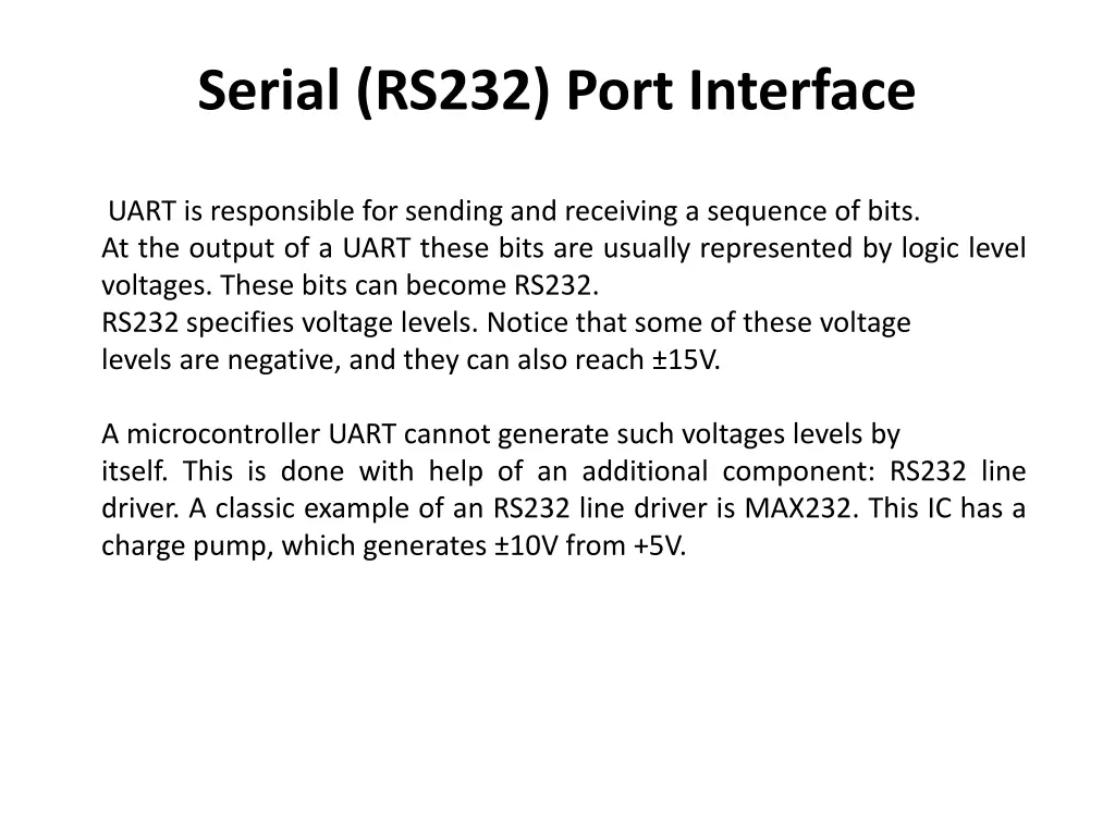 serial rs232 port interface 5