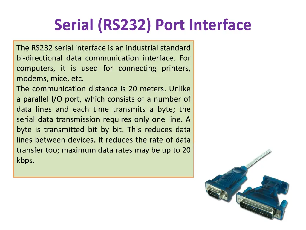 serial rs232 port interface