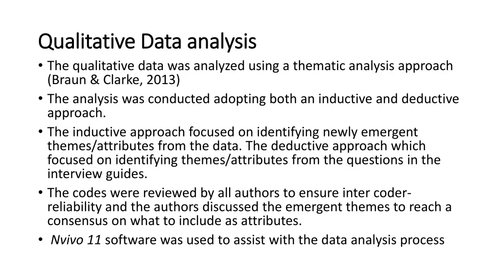 qualitative data analysis qualitative data