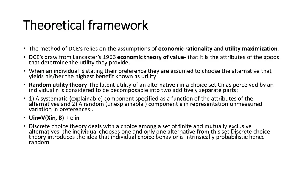 theoretical framework theoretical framework