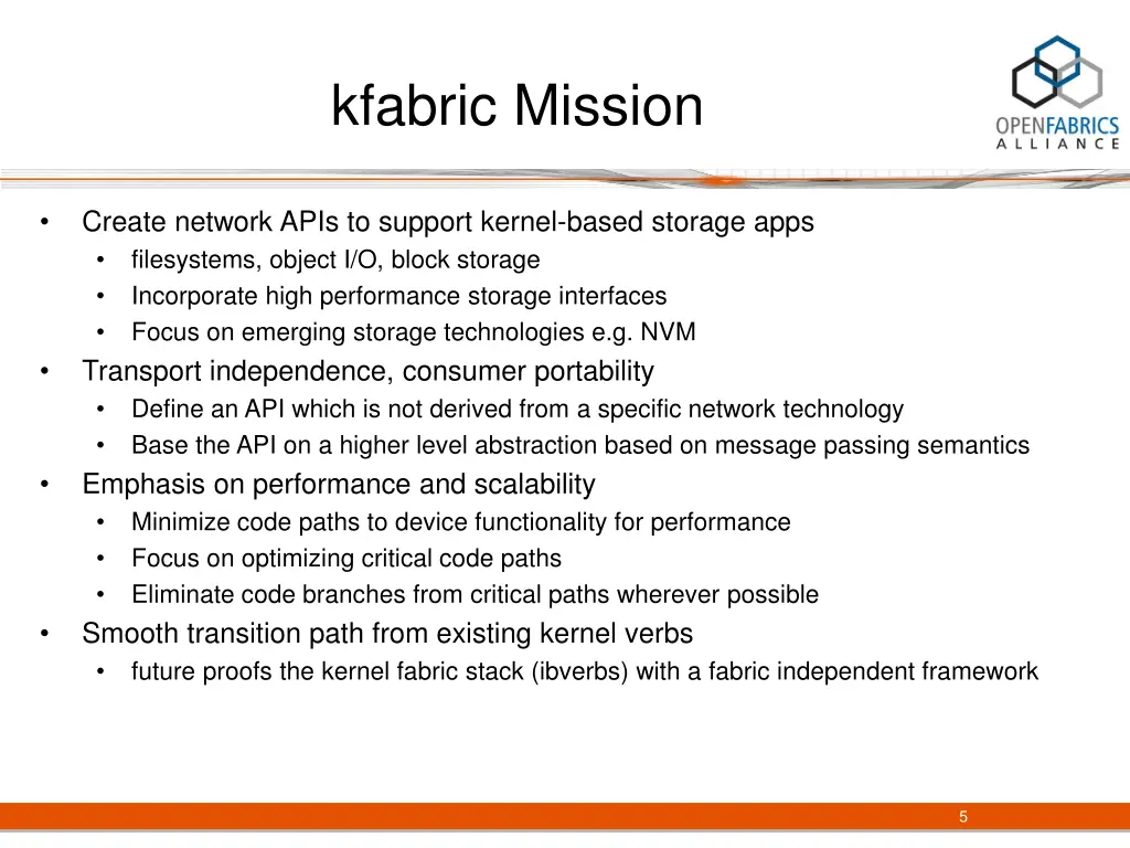 kfabric mission