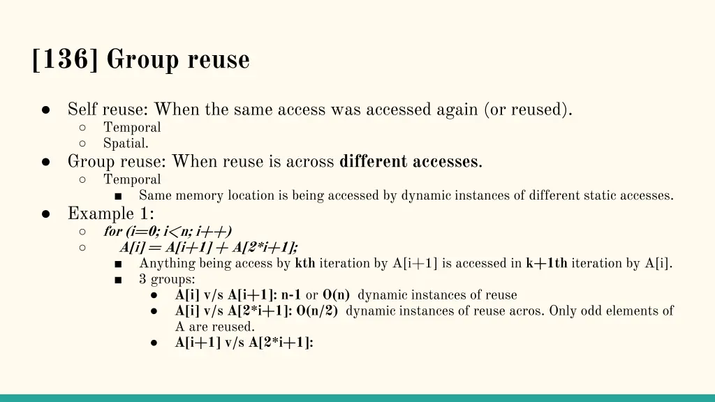 136 group reuse