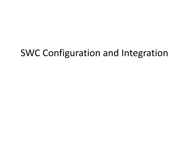 swc configuration and integration
