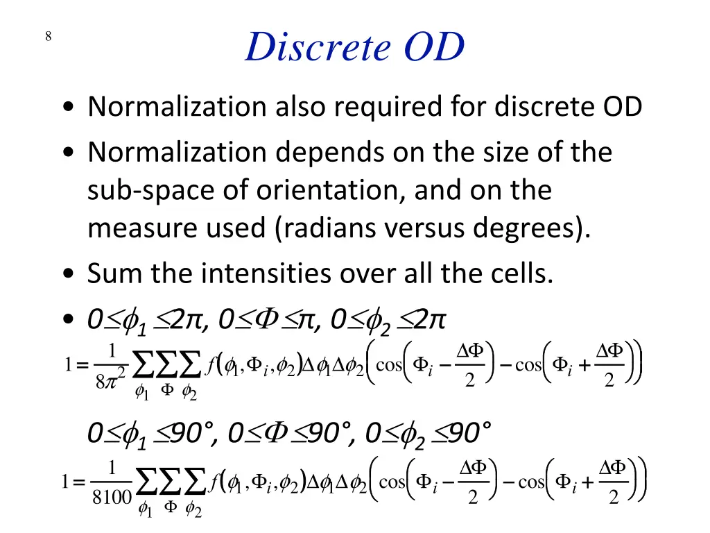 discrete od