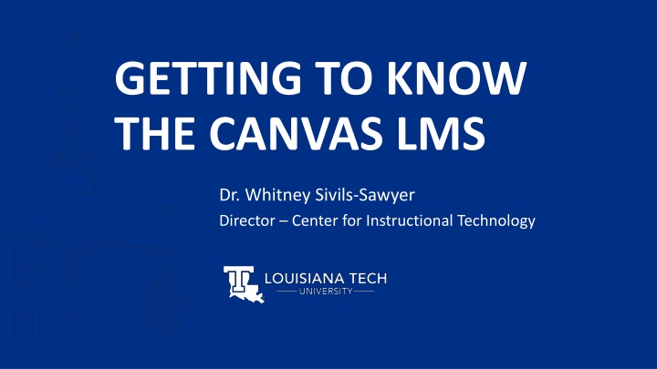 getting to know the canvas lms