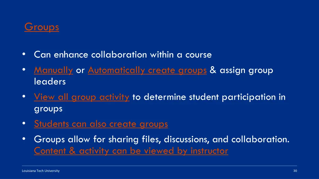 groups