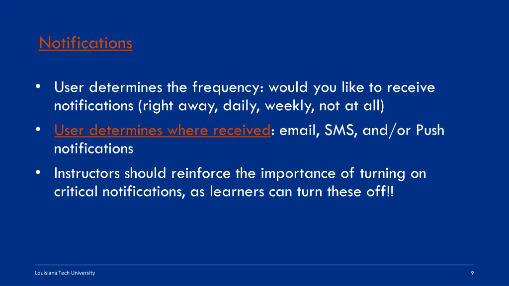 notifications