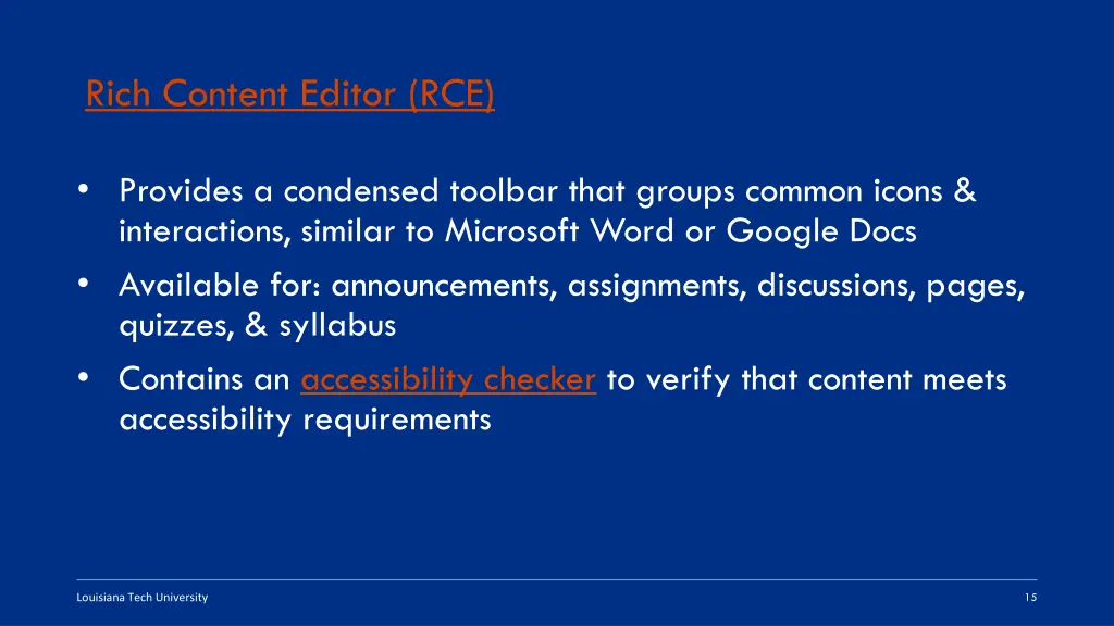 rich content editor rce