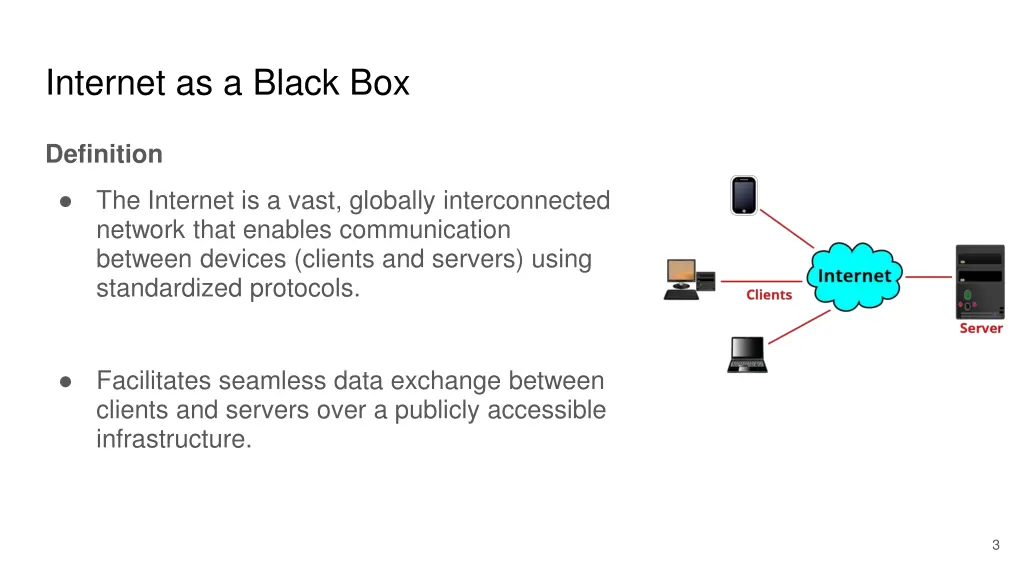 internet as a black box
