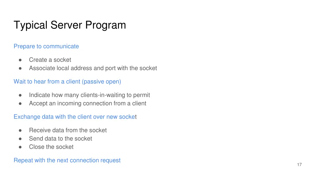 typical server program
