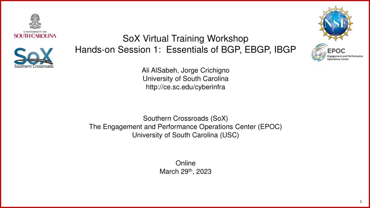 sox virtual training workshop hands on session