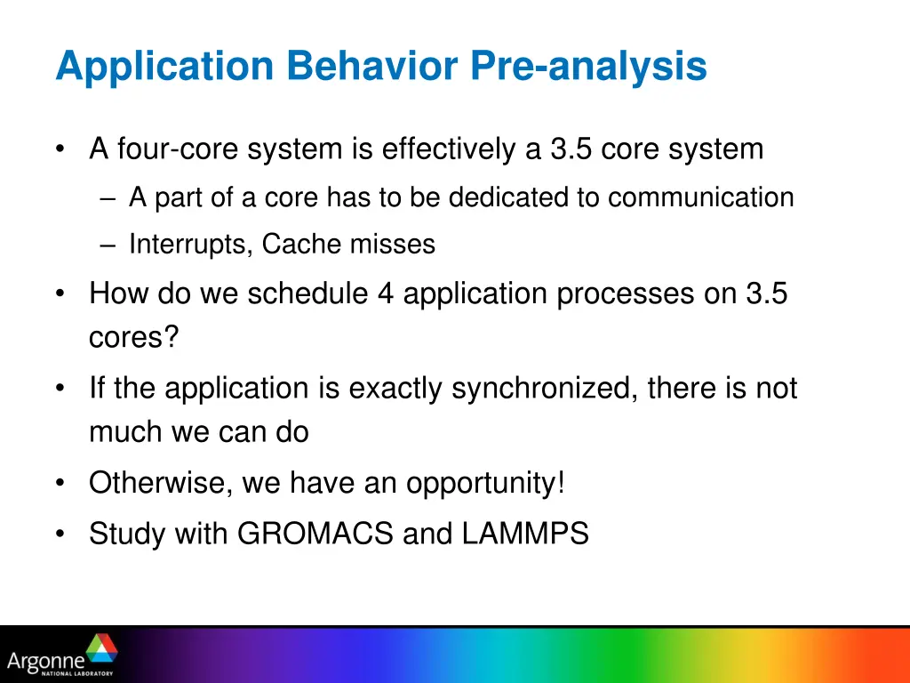 application behavior pre analysis