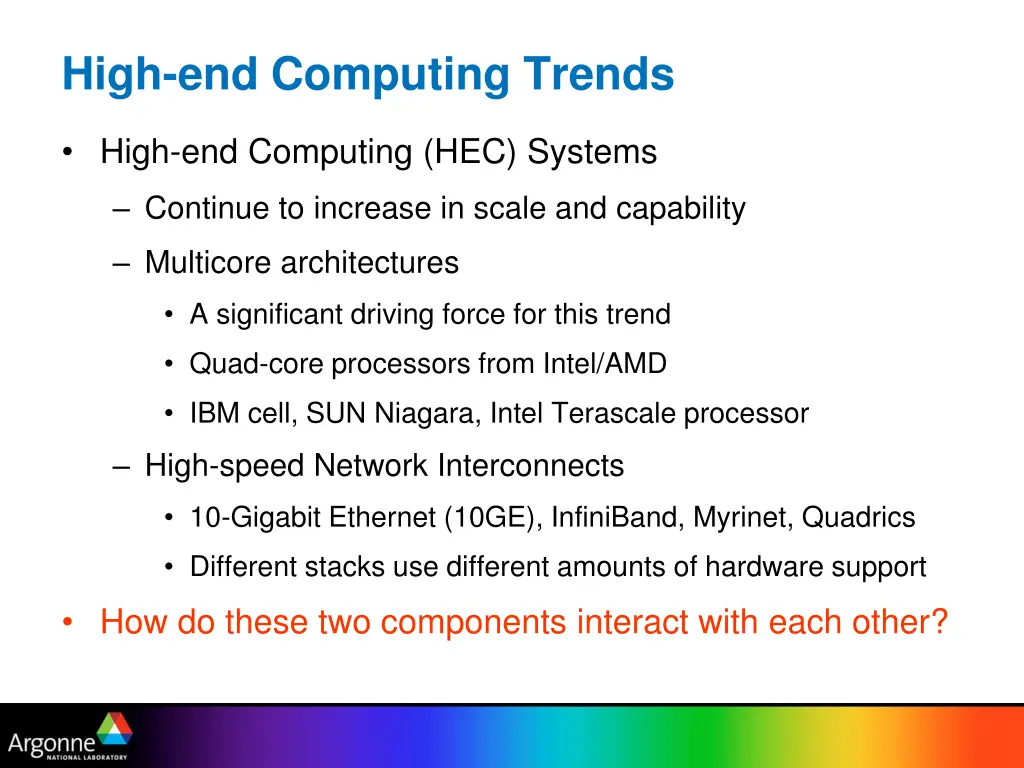 high end computing trends