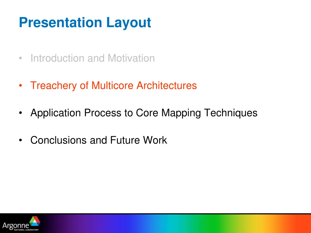 presentation layout