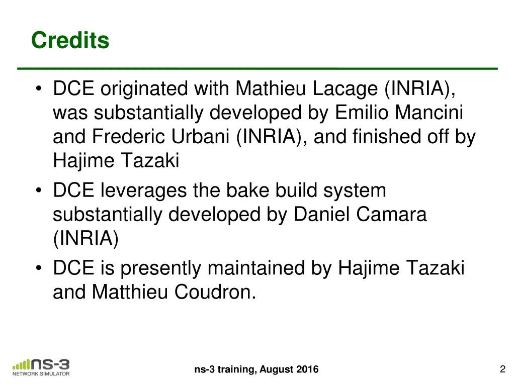 credits