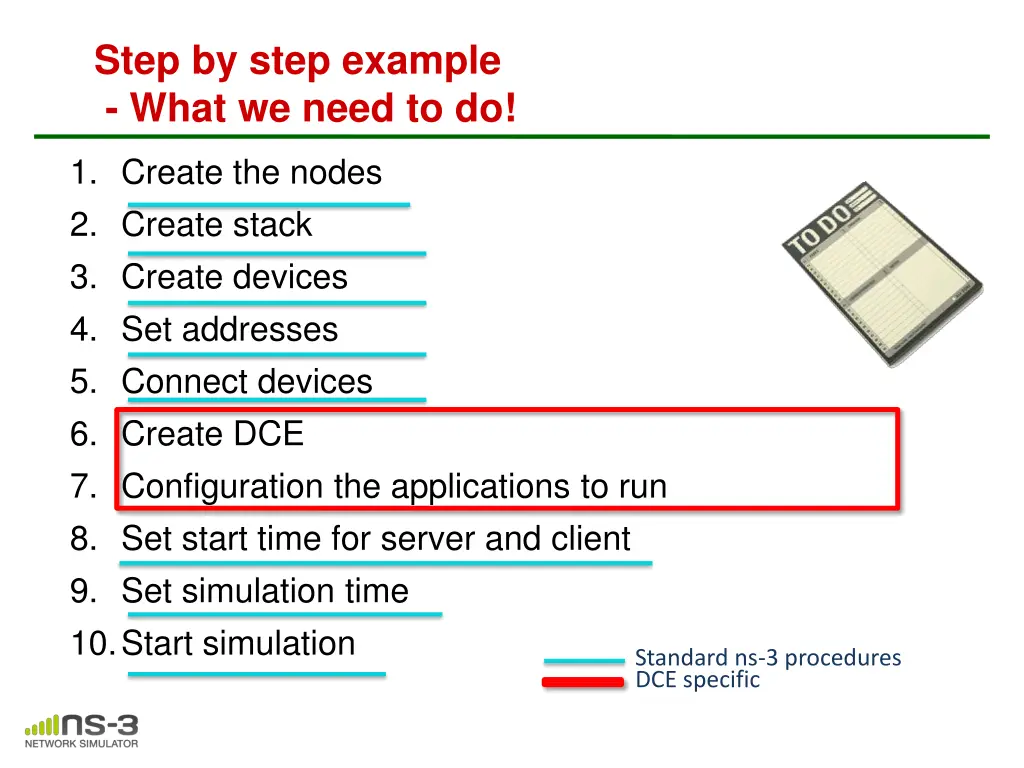 step by step example what we need to do 1