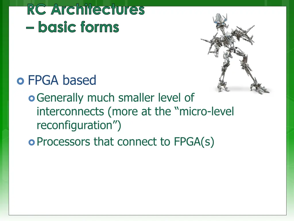 rc architectures basic forms 1