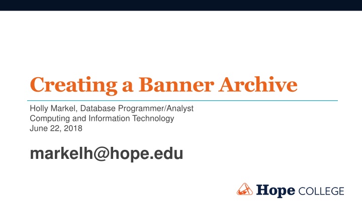 creating a banner archive