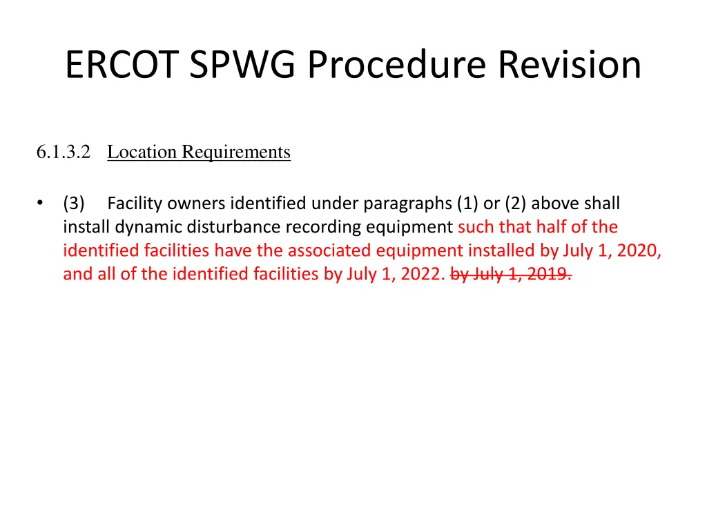 ercot spwg procedure revision 1