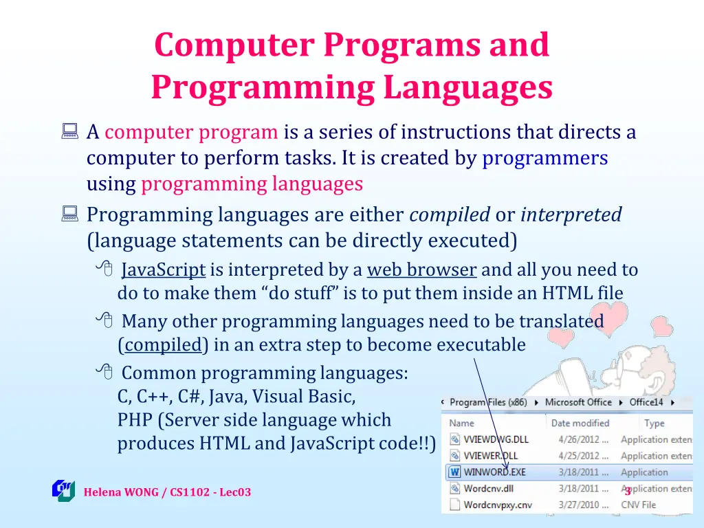 computer programs and programming languages