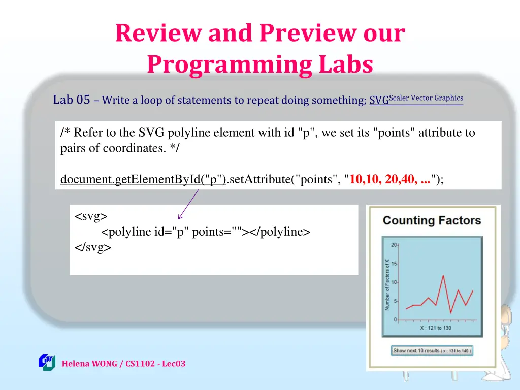 review and preview our programming labs 10