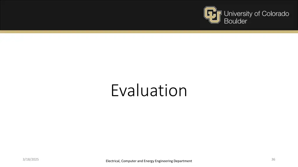 evaluation