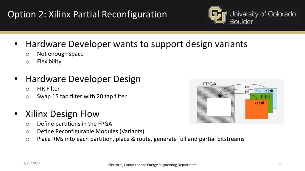 option 2 xilinx partial reconfiguration