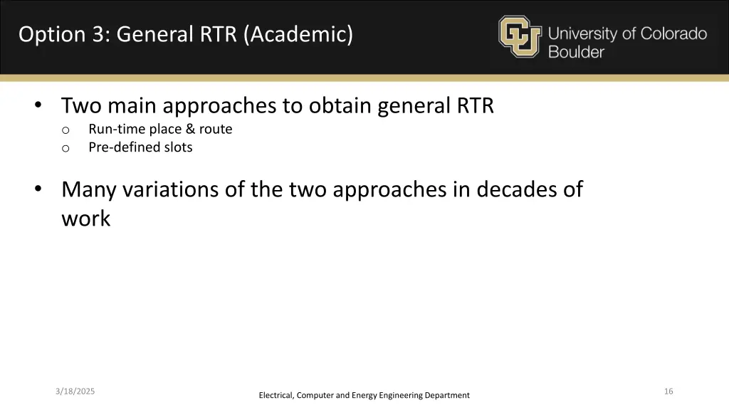 option 3 general rtr academic