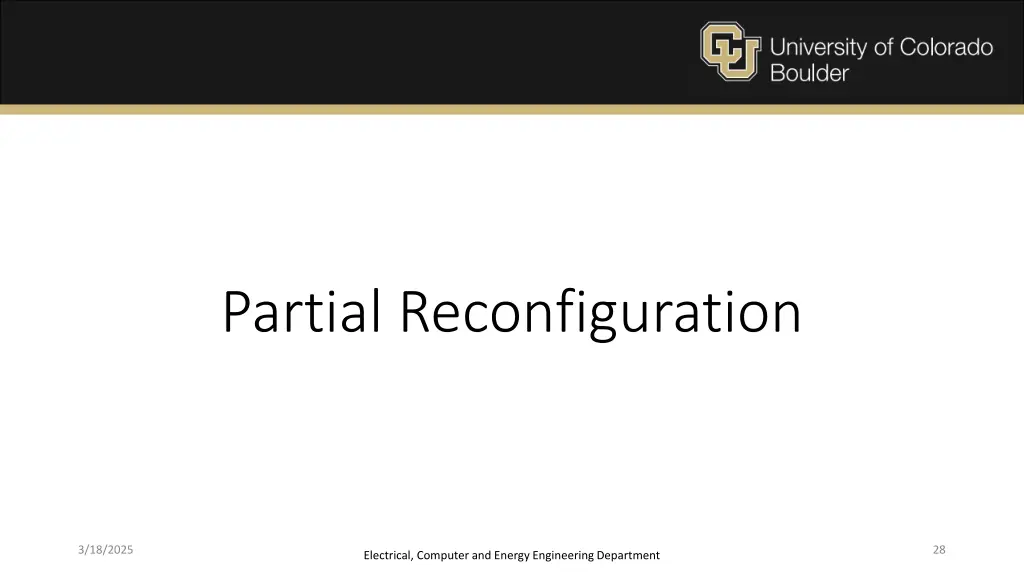 partial reconfiguration