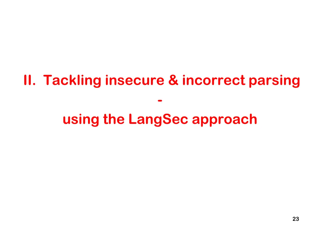 ii tackling insecure incorrect parsing using