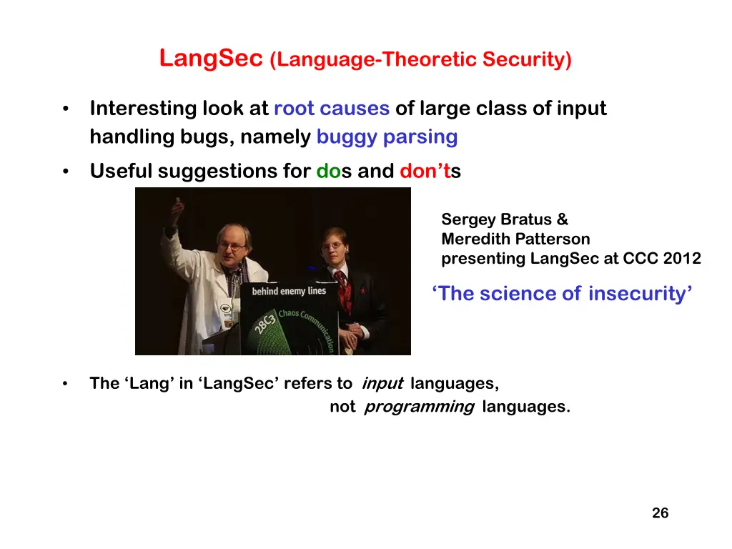 langsec language theoretic security
