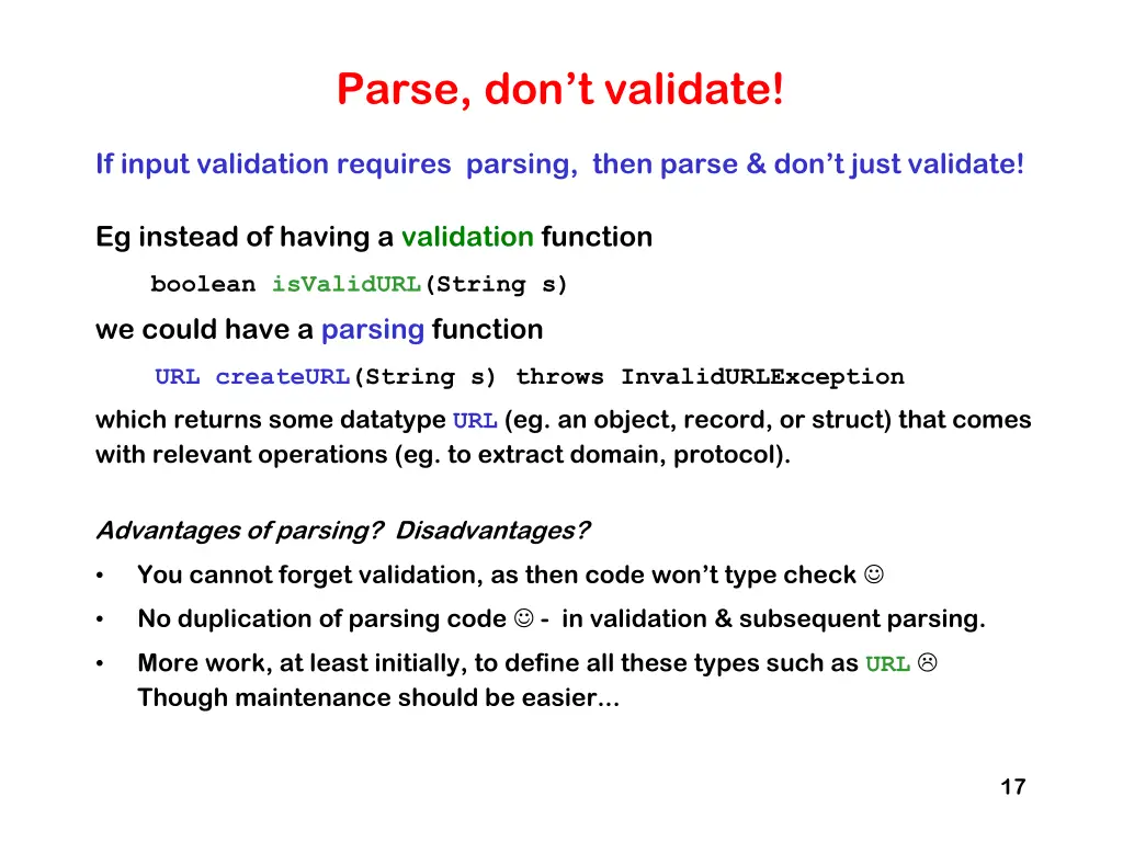parse don t validate