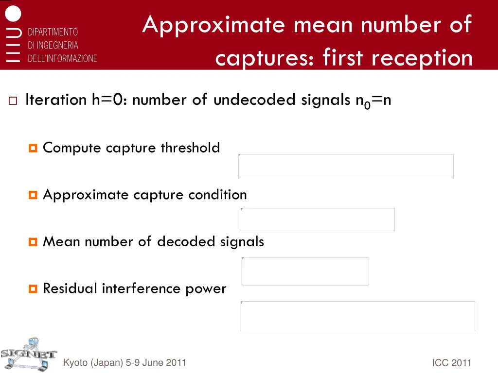 approximate mean number of captures first