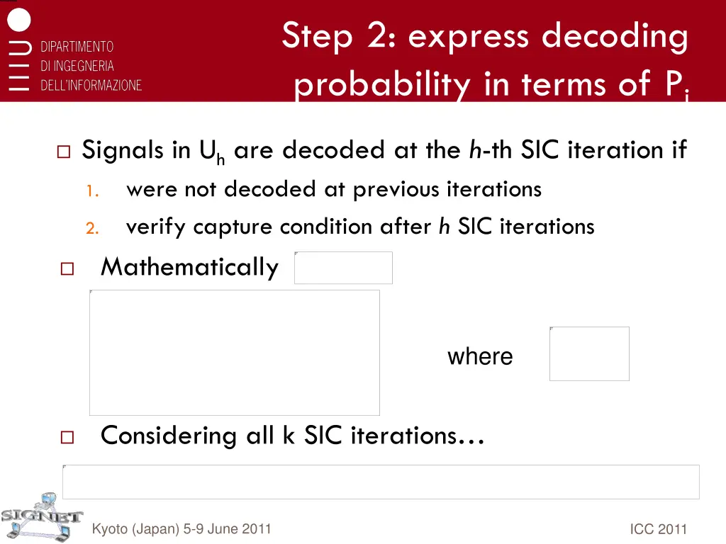 step 2 express decoding probability in terms