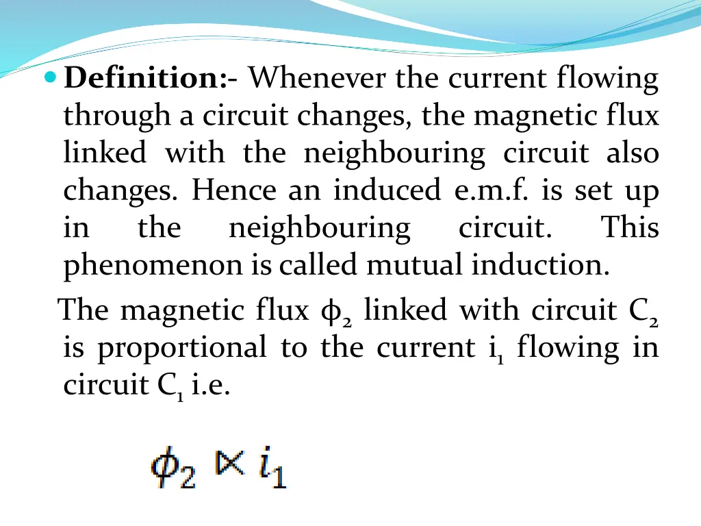 definition whenever the current flowing through