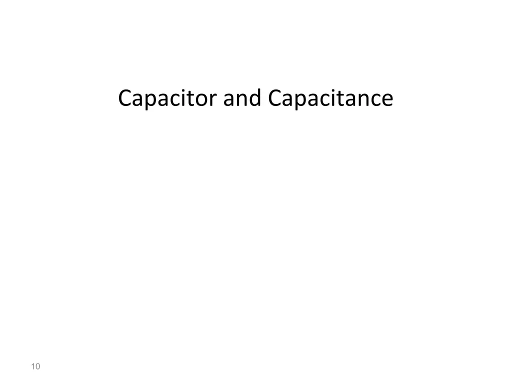 capacitor and capacitance